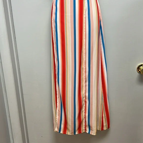 Showpo The Sound Of Sunset Rainbow Stripe 2 Piece Set Size 2 - Picture 5 of 10